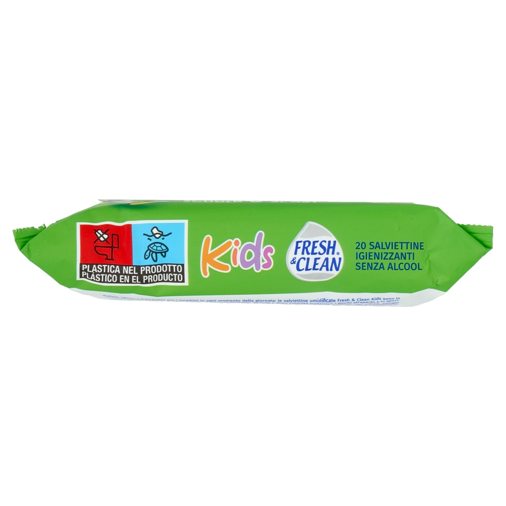 Fresh & Clean Kids Salviettine Igienizzanti Senza Alcool 20 pz